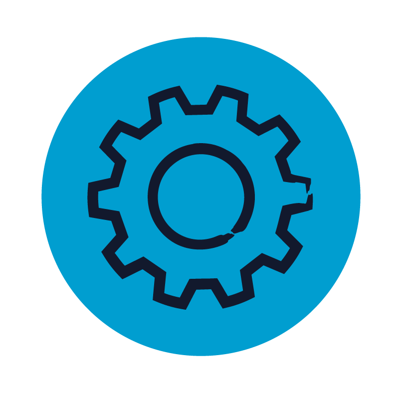 Icon of a cog to represent an API