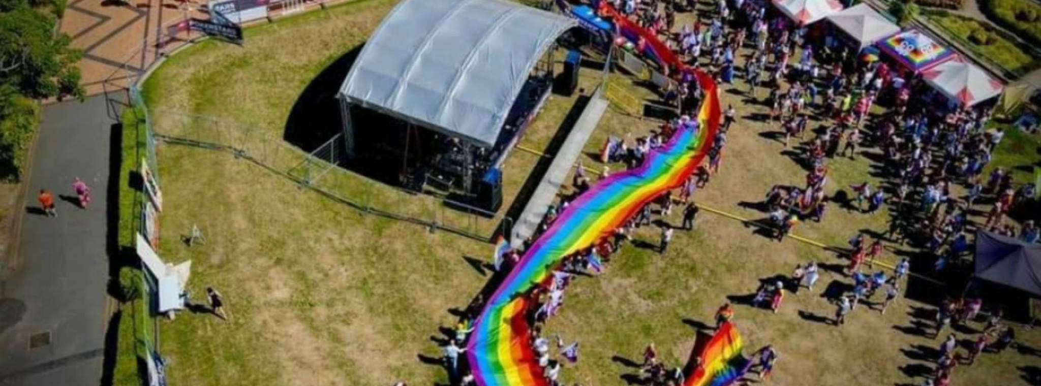 Aerial shot of Isle of Pride 2022