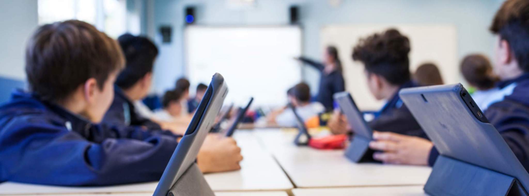 School children in a classroom