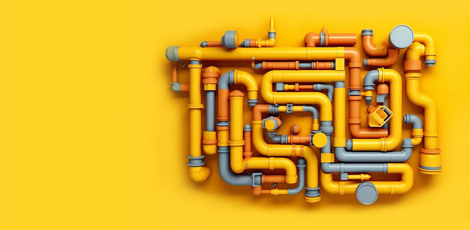 illustration of plastic pipes