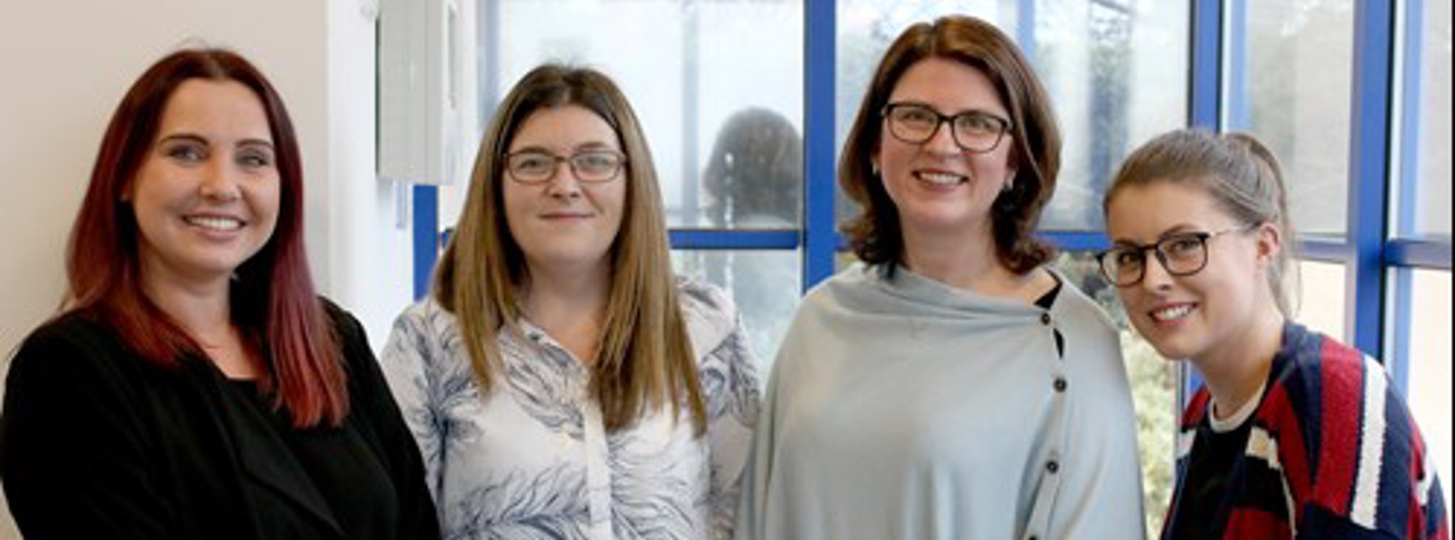 Judith, Emma and Hannah with Director Jayne Hartley