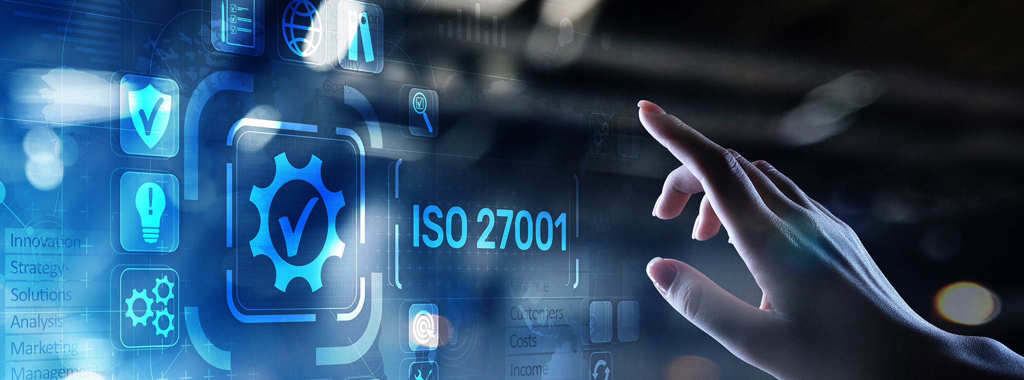 ISO27001 security standards business technology concept